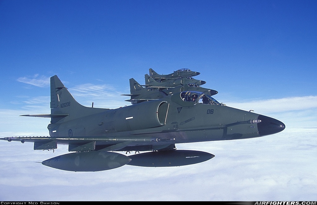 Photo ID 36755 by Ned Dawson. New Zealand Air Force Douglas A 4K Skyhawk, NZ6206