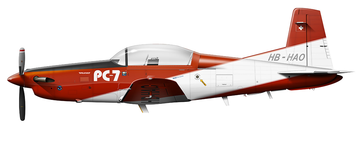 profile of the Pilatus PC-7 Demonstrator