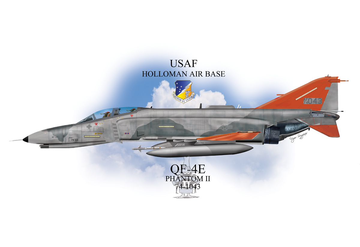 USAF QF-4E Phantom II Profile