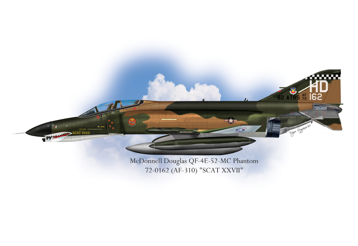 USAF QF-4E-52-MC Phantom II Profile