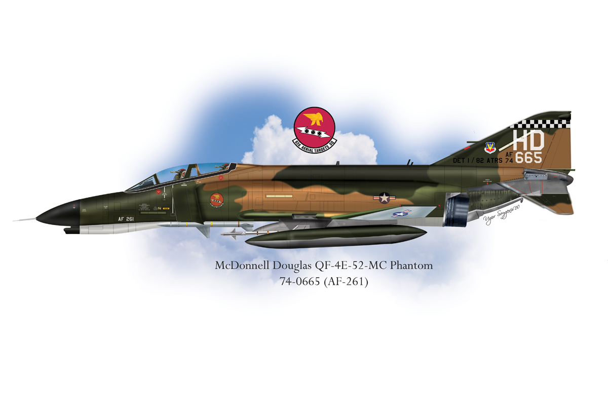 USAF QF-4E-52-MC Phantom II Profile