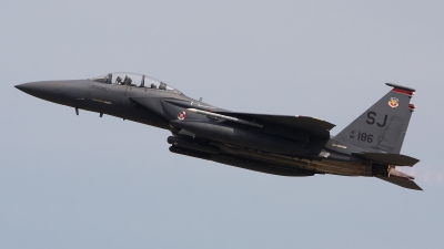 Photo ID 105216 by Paul Newbold. USA Air Force McDonnell Douglas F 15E Strike Eagle, 86 0186