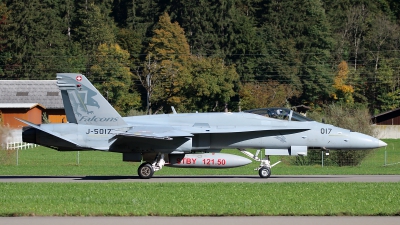 Photo ID 168283 by Ludwig Isch. Switzerland Air Force McDonnell Douglas F A 18C Hornet, J 5017